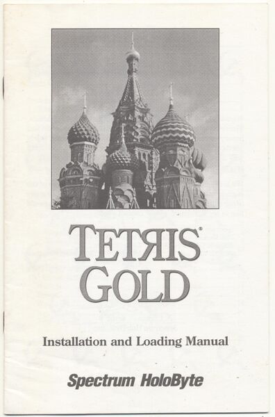File:Booklet.Spectrum HoloByte.Tetris Gold.Installation and Loading Manual-1.jpg