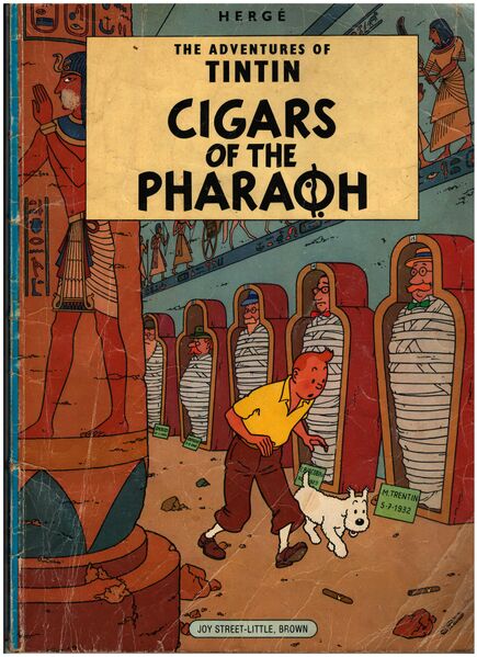 File:Mel books.Tintin.Cigars of the Pharaoh-1.jpg