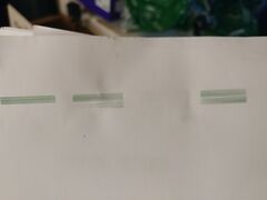 cleaning the heads repeatedly gives this output; other test-pages come out blank