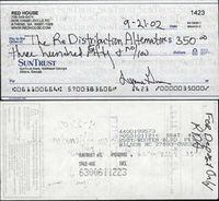 $350 written by Lynne without permission (2002)