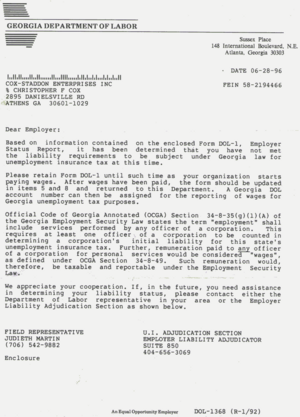 1996-06-28 GA Dept. of Labor notice