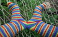 Rainbow Flag Socks Mirror Heels.close.jpg