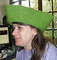 Green Tricorn.Felted.two.JPG