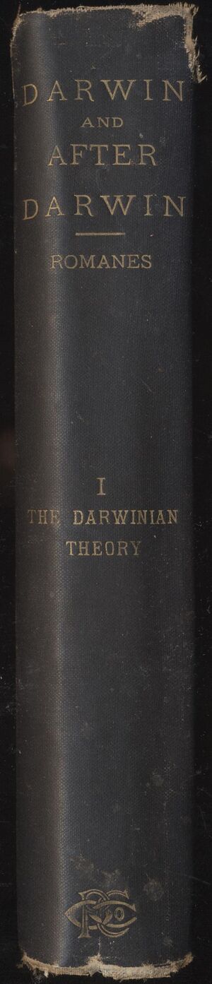 Hbk.Romanes.Darwin and After Darwin.vol1-1.spine.jpg